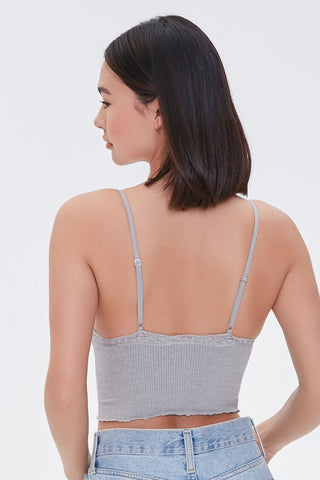 Bralette sin costuras con Ribete de Encaje