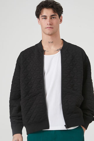 Jacket Bomber Acolchada con Cremallera