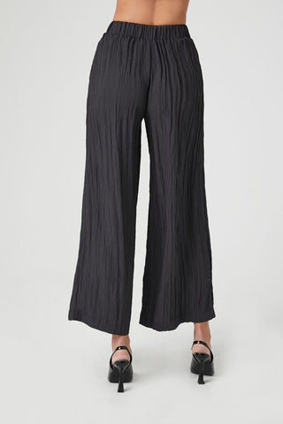 Pantalón Culotte Microplisado Arrugado