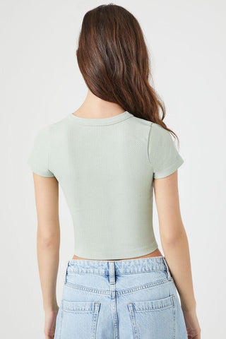 Camiseta Crop Sin Costuras