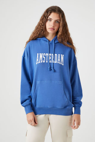 Sudadera con Capucha y Gráfico Ámsterdam