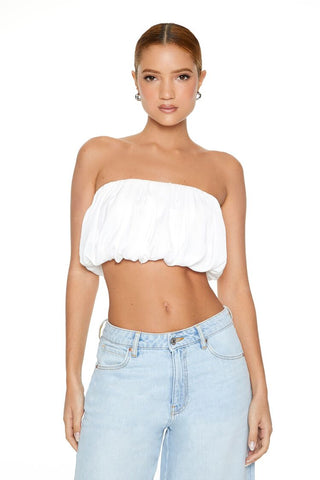 Top Strapless Drapeado