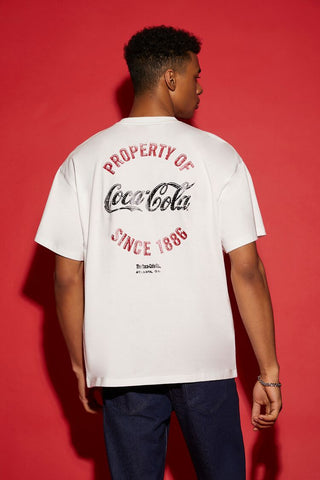 Camiseta Gráfica con Purpurina de Coca-Cola x Forever 21