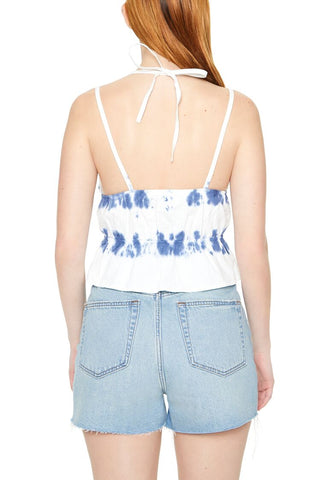 Blusa Cuello Halter con Efecto Tie-Dye