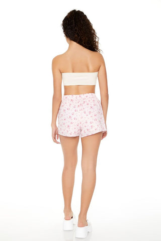 Short con Estampado Floral