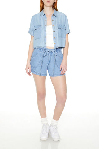 Short Denim con Cintura Elástica