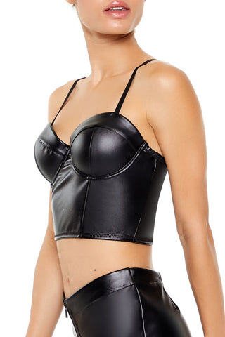 Corsé de Lencería con Bustier Recortado