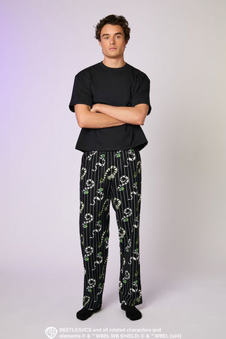 Pantalón de Pijama de Franela Colección Beetlejuice