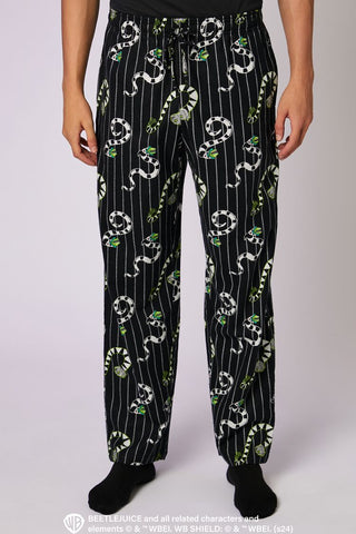 Pantalón de Pijama de Franela Colección Beetlejuice