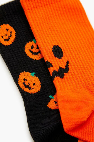 Paquete de 2 Calcetines Jack-O-Lantern