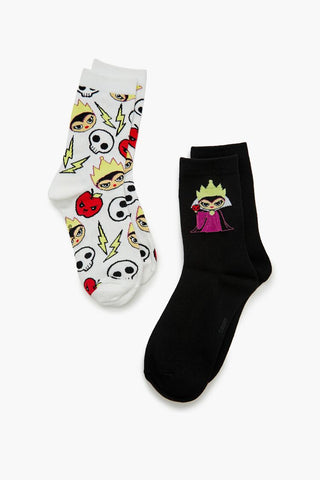 Set de 2 Calcetines de la Reina Malvada de Disney Villains