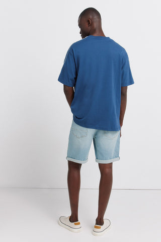 Short Denim con Detalle Dobladillo