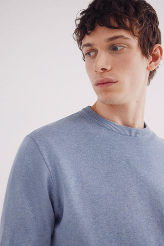 Sudadera Cuello Redondo con Logo Bordado