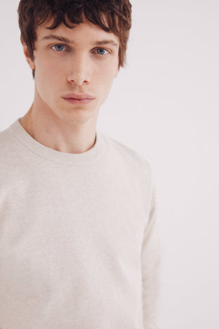 Sudadera Cuello Redondo con Logo Bordado