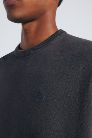 Sudadera Cuello Redondo con Logo Bordado