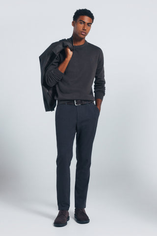 Sudadera Cuello Redondo con Logo Bordado