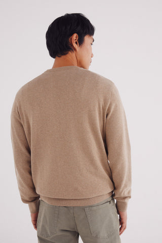Sudadera Cuello Redondo con Logo Bordado
