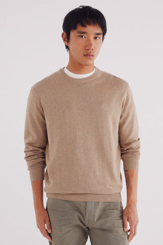 Sudadera Cuello Redondo con Logo Bordado