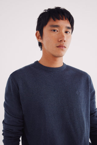 Sudadera Cuello Redondo con Logo Bordado