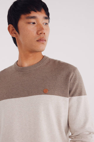 Sudadera Cuello Redondo Color block