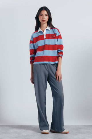 Polo Manga Larga con Detalle Bordado