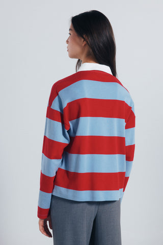 Polo Manga Larga con Detalle Bordado