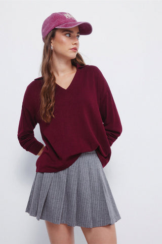 Camiseta Manga Larga con Cuello Polo