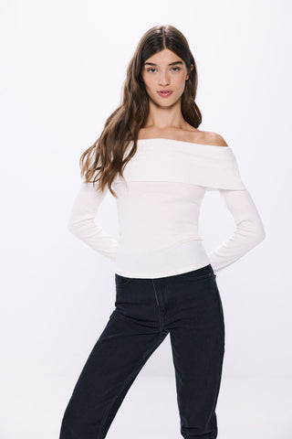 Blusa Hombros Descubiertos con Canalé