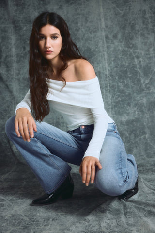 Blusa Hombros Descubiertos con Canalé