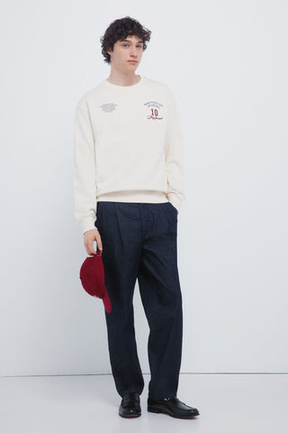 Sudadera Cuello Redondo con Gráfico