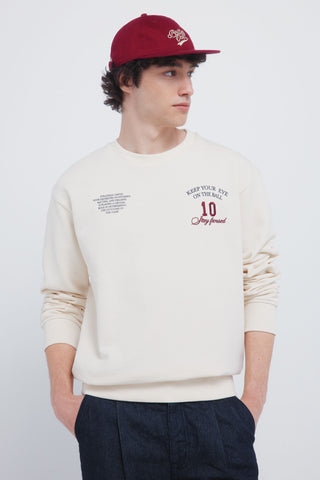Sudadera Cuello Redondo con Gráfico
