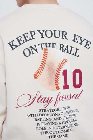 Sudadera Cuello Redondo con Gráfico