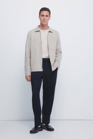 Chaqueta de Punto con Cremallera Metálica