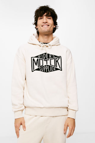 Sudadera con Capucha Estampado Motor