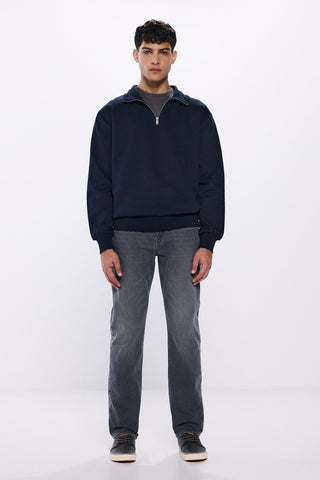 Sudadera Cuello Alto con Zipper