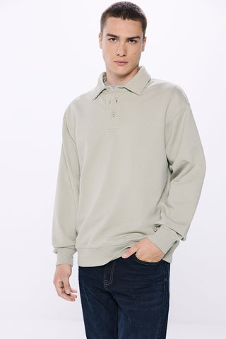 Sudadera Polo con Canalé