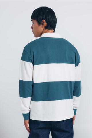 Polo Manga Larga con Estampado Rayas