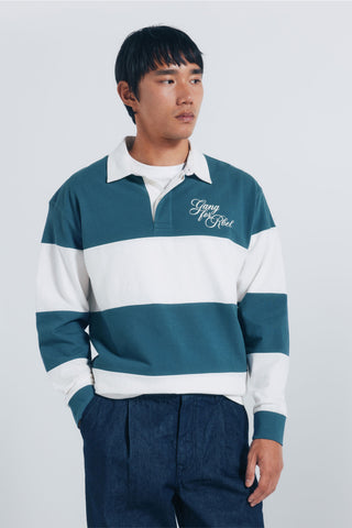 Polo Manga Larga con Estampado Rayas
