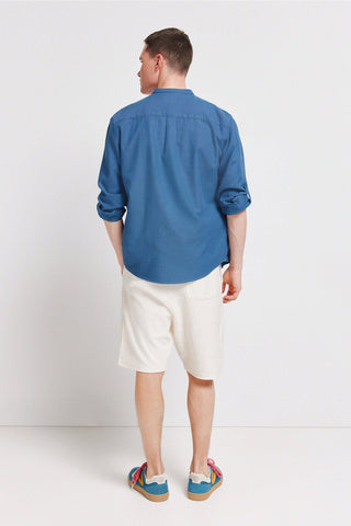 Bermuda con Cintura Elástica y Bolsillos de Algodón