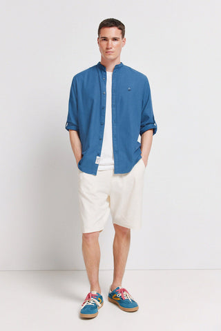 Bermuda con Cintura Elástica y Bolsillos de Algodón