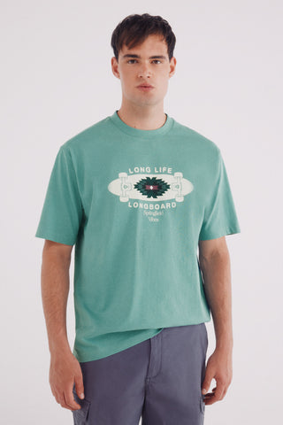 Camiseta Manga Corta con Gráfico