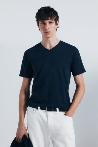 Camiseta Manga Corta Cuello V