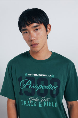 Camiseta Manga Corta con Gráfico