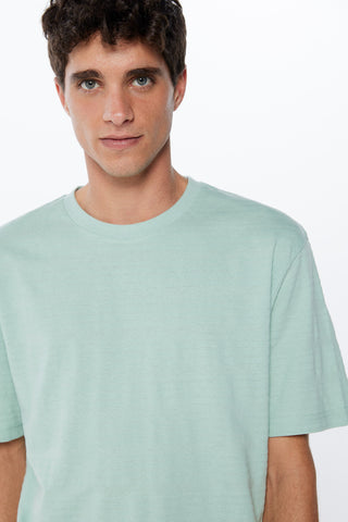 Camiseta Cuello Redondo de Algodón.