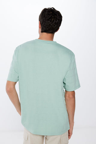 Camiseta Cuello Redondo de Algodón.