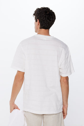 Camiseta Cuello Redondo de Algodón.