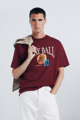 Camiseta Manga Corta con Gráfico
