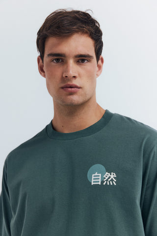 Camiseta Manga Corta con Gráfico