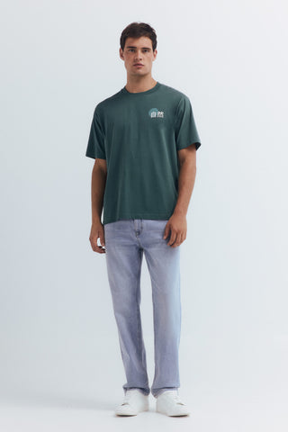 Camiseta Manga Corta con Gráfico