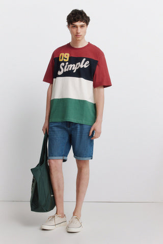 S/S Sporty Cut & Sew T-Shirt.